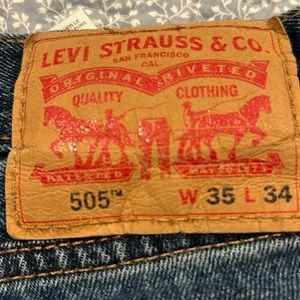 Men’s levi jeans 35 x 34 great shape